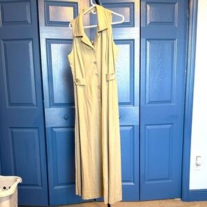 Virgo Light brown Linen/rayon Blend Dress